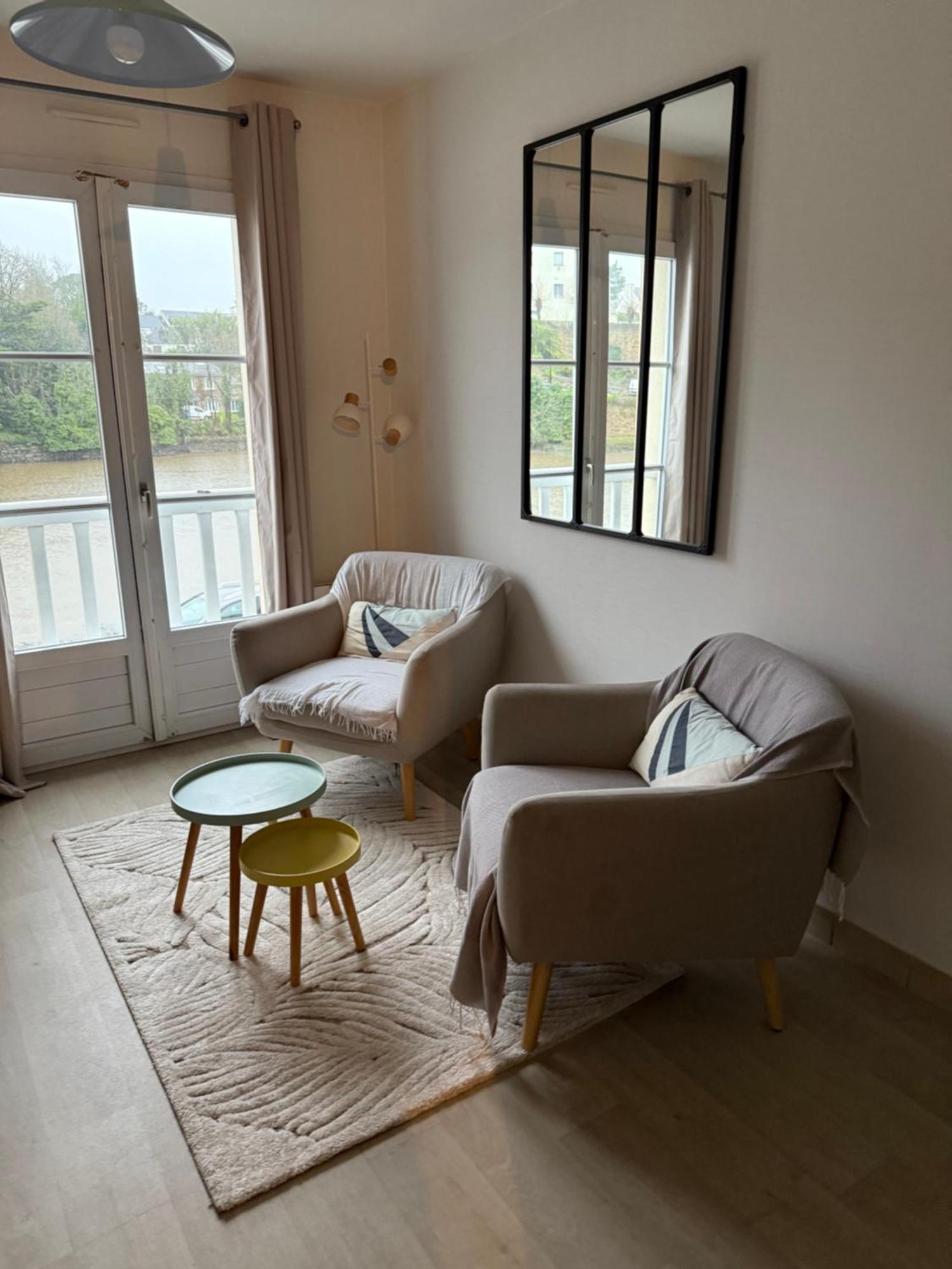 Appartement T2 Vue Sur La Riviere Avec Garage Privatif - Port De Saint-Goustan Auray Exterior photo