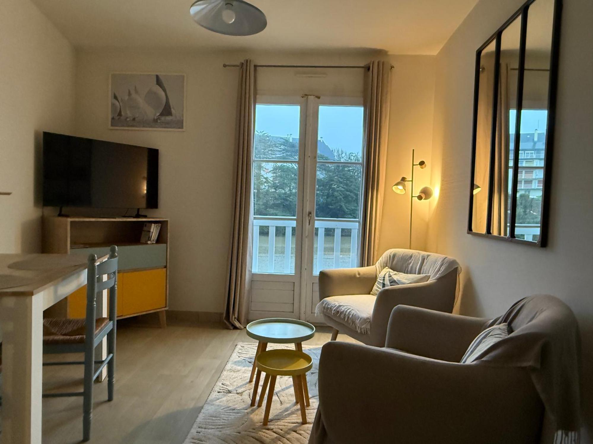 Appartement T2 Vue Sur La Riviere Avec Garage Privatif - Port De Saint-Goustan Auray Exterior photo